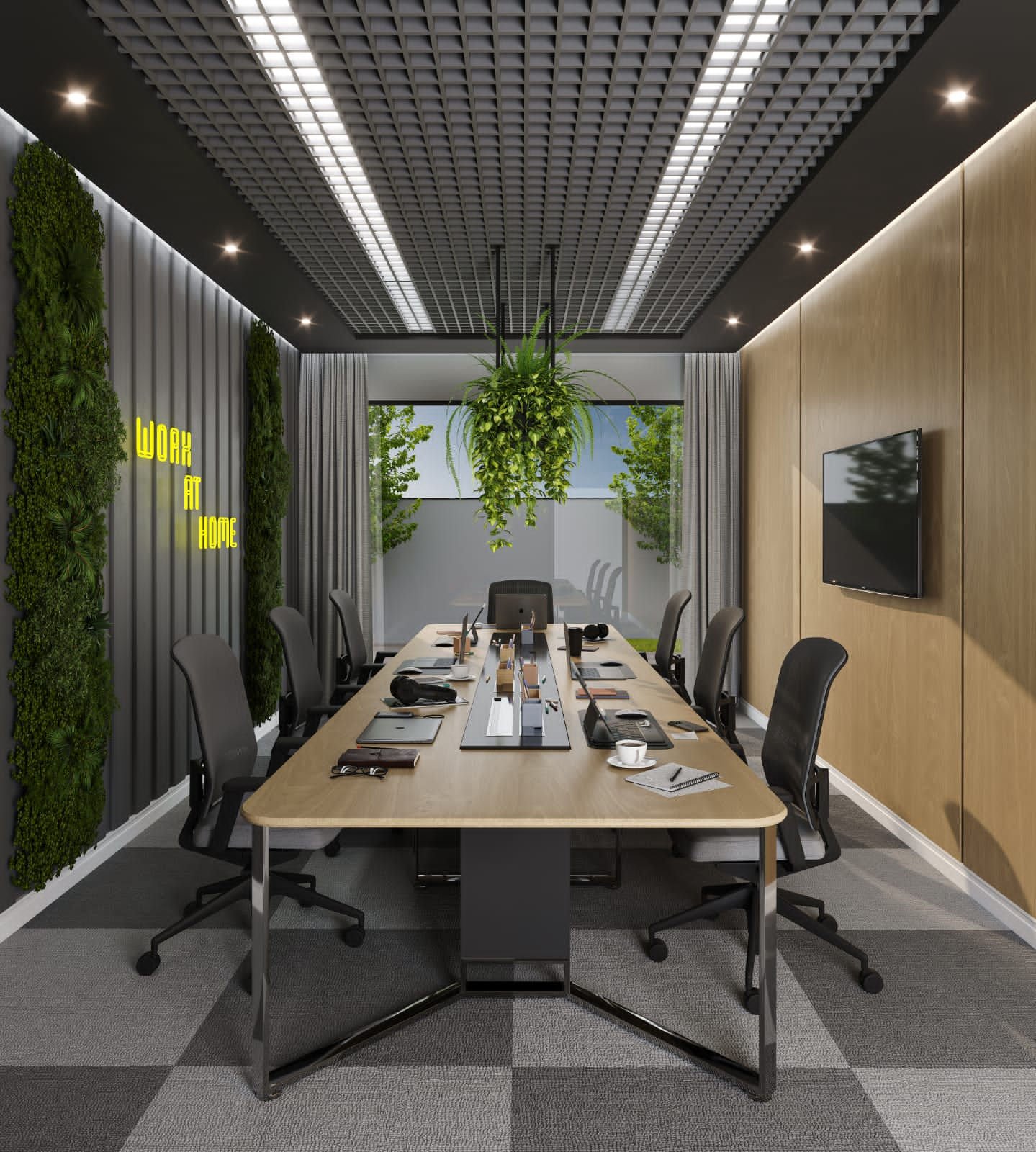 Escritorio home office do empreendimento Downtown Boulevard da empresa STV CONSTRUÇÕES