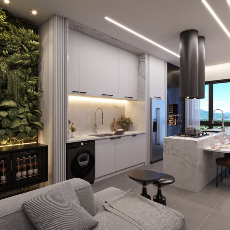 Apartamento interno do empreendimento downtown boulevard da construtora STV Construções
