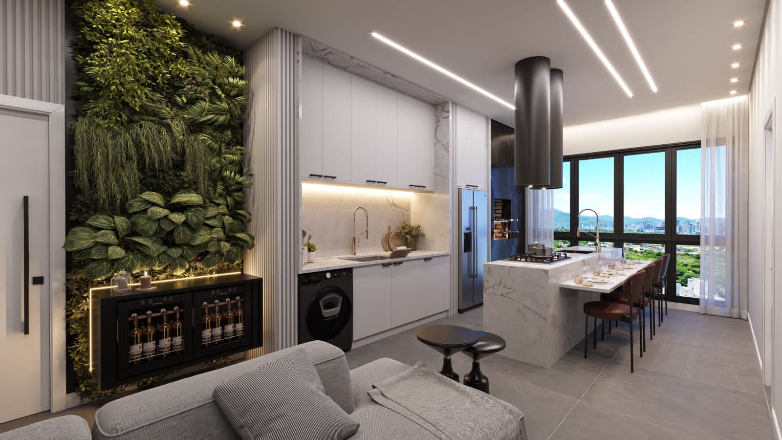 Apartamento interno do empreendimento downtown boulevard da construtora STV Construções