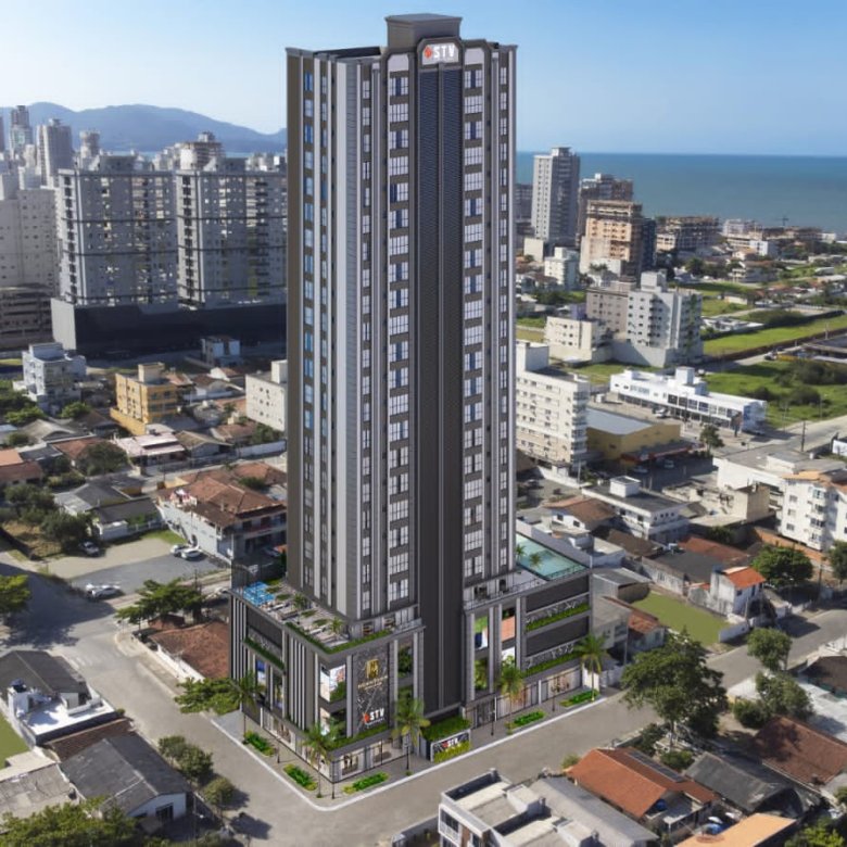 planta moderna do empreendimento downtown boulevard da construtora STV Construções