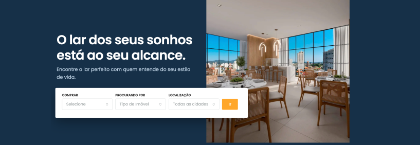 Immovia, plataforma online de busca de imóveis por filtros personalizados